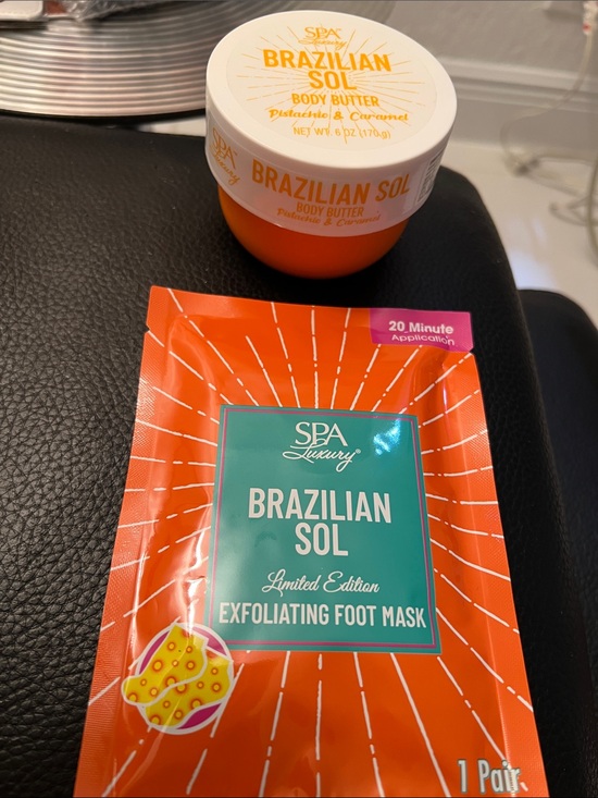 Spa Luxury Other - SPA LUXURY BRAZILIAN SOL DUO NWT BODY BUTTER & EXFOLIATING FOOT MASK